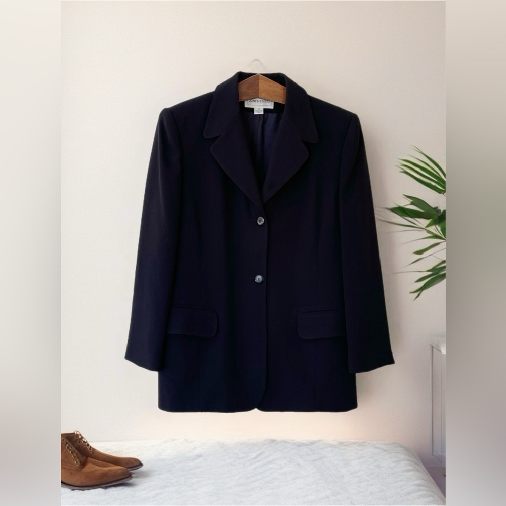 Jones Studio Black Blazer Timeless Professional Style